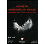Bloc Etival couleur Noir 160g 20F A4 CLAIREFONTAINE