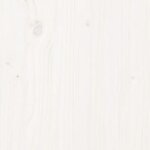 vidaXL Tête de lit Blanc 125 5x4x100 cm Bois massif de pin