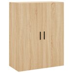vidaXL Buffet haut Chêne sonoma 69 5x34x180 cm Bois d'ingénierie