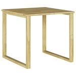 vidaXL Table de bain de soleil 50 5x50 5x46 cm en bois de pin imprégné