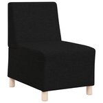 vidaXL Fauteuil Sofa Gris Clair 55 cm Tissu 2 Pièces Noir 55 x 74 x 82 cm