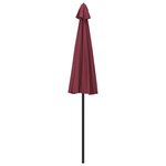 vidaXL Parasol d'extérieur avec mât en aluminium 270 cm Bordeaux