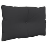 vidaXL Coussins de palette 3 Pièces noir tissu