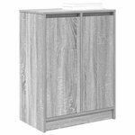 vidaXL Armoire à chaussures sonoma gris 57x34x76 cm bois d'ingénierie