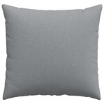 vidaXL Coussins de canapé 2 Pièces Gris clair 50 x 50 cm tissu