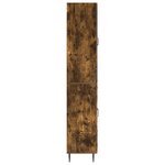 vidaXL Ensemble de Meubles 2 Pièces Chêne fumé 66 x 34 5 x 89 5 cm