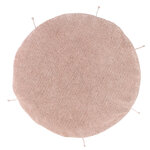 Pouf grand format marron clair rond Ø 120 cm