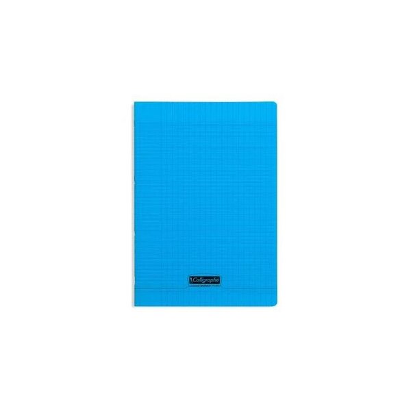 Cahier piqué POLYPRO 21x29,7 cm 48p séyès 90g Bleu CALLIGRAPHE