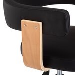 vidaXL Chaises à manger pivotantes lot de 2 noir similicuir