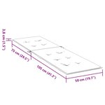 vidaXL Coussin de chaise de terrasse gris (75+105)x50x4 cm