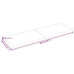 vidaXL Dessus de table marron foncé bois chêne massif traité