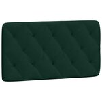 vidaXL Lit avec matelas vert foncé 100x200 cm velours