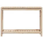 vidaXL Table de rempotage avec étagère 108x35x75 cm bois massif de pin