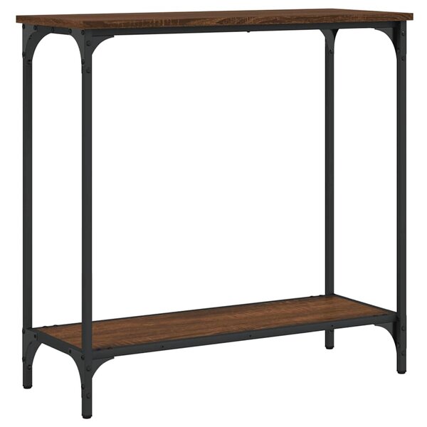vidaXL Table console chêne marron 75x30 5x75 cm bois d'ingénierie