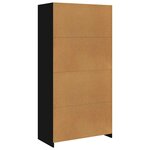 vidaXL Garde-robe Noir 100 x 50 x 200 cm Bois d'ingénierie