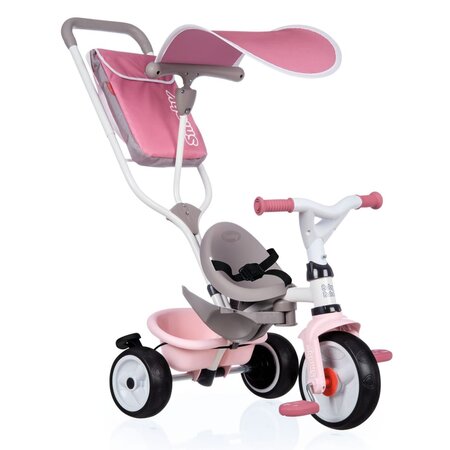 Smoby Tricycle pour bébé 3-en-1 Baby Balade Plus Rose