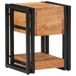 vidaXL Cabinet de chevet avec tiroir 2 Pièces Marron 30 x 30 x 40 cm