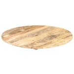 vidaXL Dessus de table Bois de manguier solide Rond 15-16 mm 40 cm