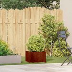 vidaXL Jardinière rouillé 40x40x30 cm acier inoxydable