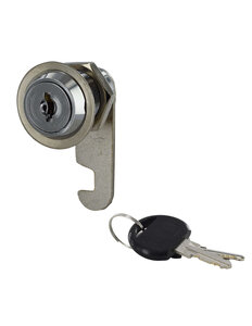 THIRARD - Batteuse nickelée s'entrouvant pour porte maxi 28mm 2 clés - THIRARD