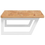 vidaXL Étagère de vasque murale acier et bois de chêne massif