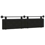 vidaXL Tête de lit suspendue Noir Simili cuir