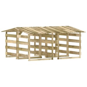 vidaXL Pergolas avec toits 4 Pièces 100x90x100 cm Bois de pin imprégné