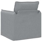 vidaXL Canapé Gris clair 195 x 82 x 85 cm tissu