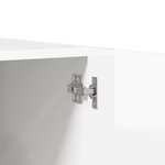 vidaXL Garde-robe Blanc brillant 80x52x180 cm Bois d’ingénierie