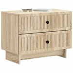vidaXL Cabinet de chevet avec tiroir Chêne Sonoma 62 x 34 5 x 47 5 cm