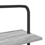 vidaXL Étagère Sonoma gris 60 x 24 x 203 cm Bois d'ingénierie