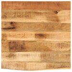 vidaXL Dessus de table 40x40x3 8 cm bord vif bois massif manguier brut
