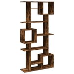vidaXL Bibliothèque chêne fumé 92x29x188 cm bois d'ingénierie