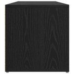 vidaXL Meuble TV Chêne noir Bois d'ingénierie