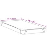 vidaXL Protège-matelas blanc 100x200 cm imperméable