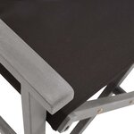 Vidaxl chaise de metteur en scène bois massif d'acacia