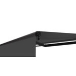 Store banne motorisé 3x2m reno gris aluminium lambrequin enroulable
