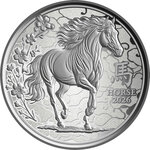 Monnaie LUNAR HORSE 1/10 Oz Argent 100 Francs Cameroon 2026