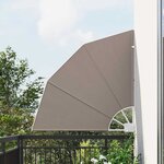 vidaXL Écran de confidentialité pour balcon Taupe 115 x 115 cm tissu