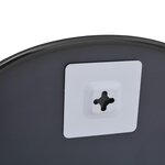 vidaXL Miroir mural Noir 30x25 cm