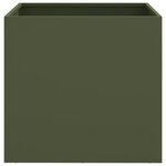 vidaXL Jardinière vert olive 42x40x39 cm acier laminé à froid
