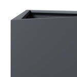 vidaXL Jardinière anthracite triangulaire 40x34 5x70 cm acier
