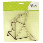 Silhouette en bois mdf - cocotte en origami