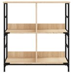 vidaXL Bibliothèque chêne sonoma 78 5x33x82 cm bois d'ingénierie