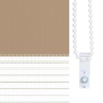 vidaXL Store zèbre marron sable largeur du tissu 160 9 cm polyester