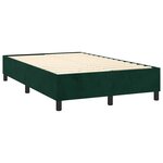 vidaXL Sommier à lattes de lit matelas et LED Vert foncé 120x200 cm