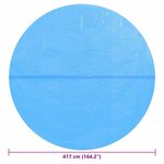 vidaXL Couverture de piscine Bleu 417 cm PE
