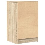 vidaXL Tables de chevet avec 3 tiroirs 2 Pièces chêne sonoma 39x35x65 cm