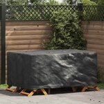 vidaXL Housse pour mobilier d'extérieur Noir 172 x 113 x 73 cm 210D