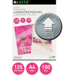 Leitz pochettes de plastification ilam 125 microns a4 100 pièces